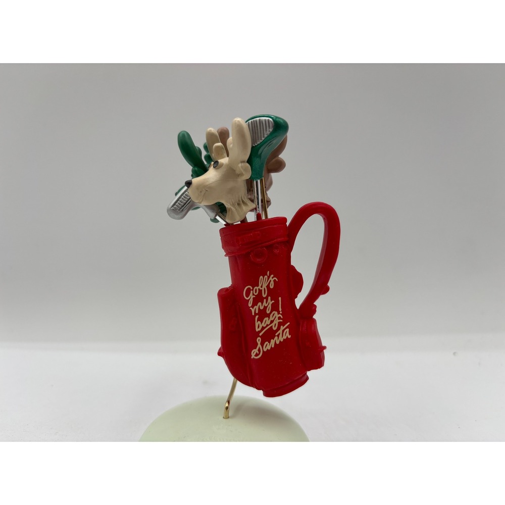 Hallmark Keepsake Dated 1990 Vintage Golf's My Bag Handcrafted Ornament